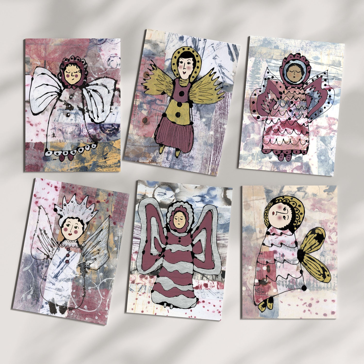 Angel Character Card Packs - 3 Sets of 6 designs (Pre-Order)