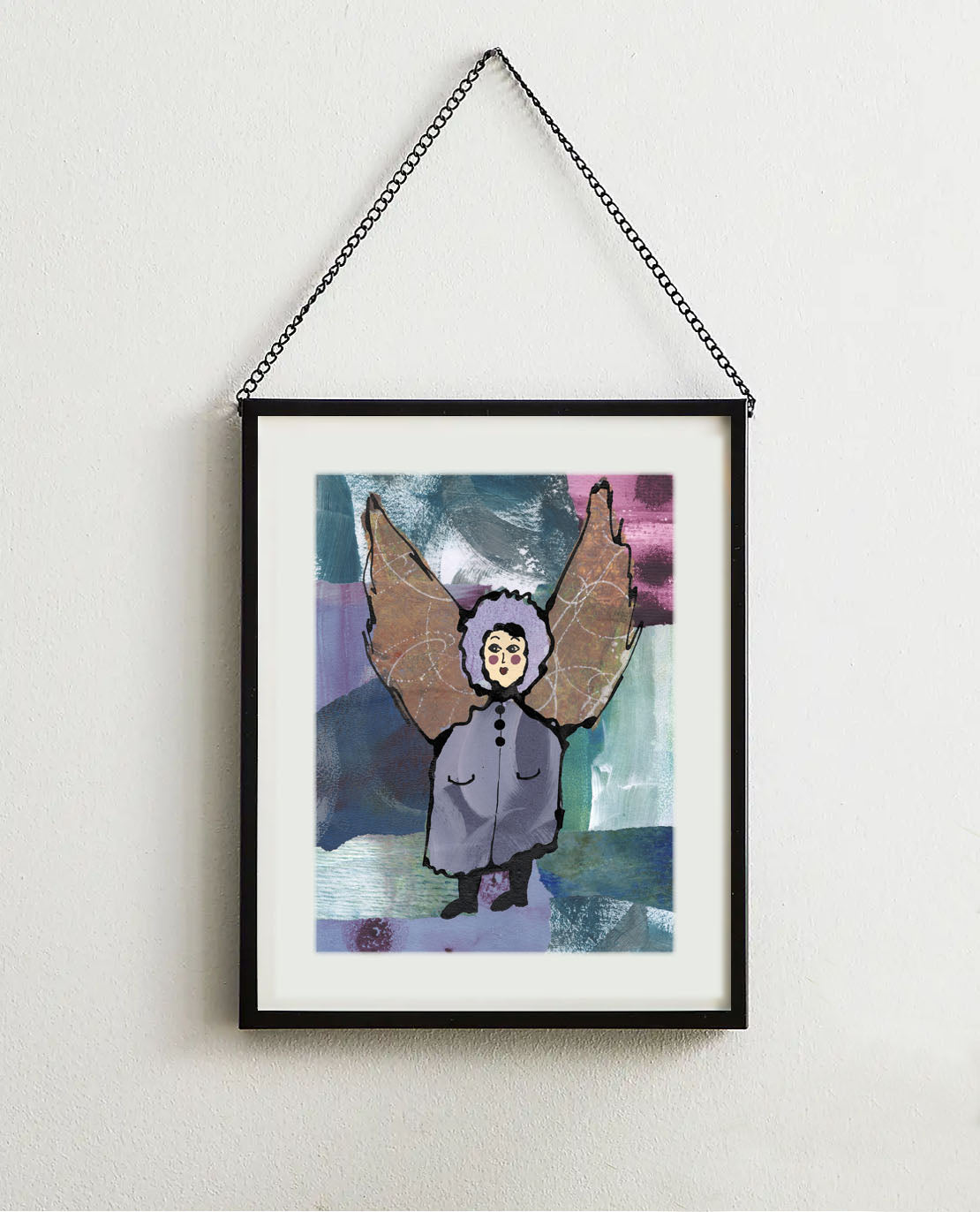 Bertha - Original Character Angel  Framed Art