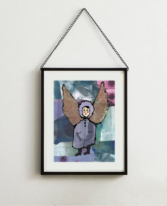 Bertha - Original Character Angel  Framed Art