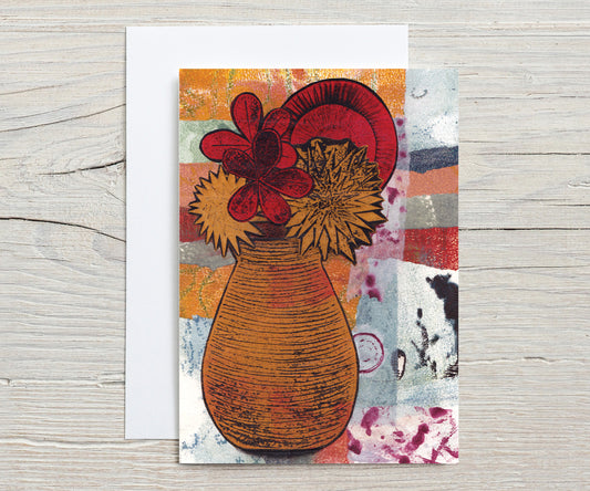 A6 Greeting Card - My Mother's Vases No.27