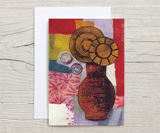 A6 Greeting Card - My Mother's Vases No.39