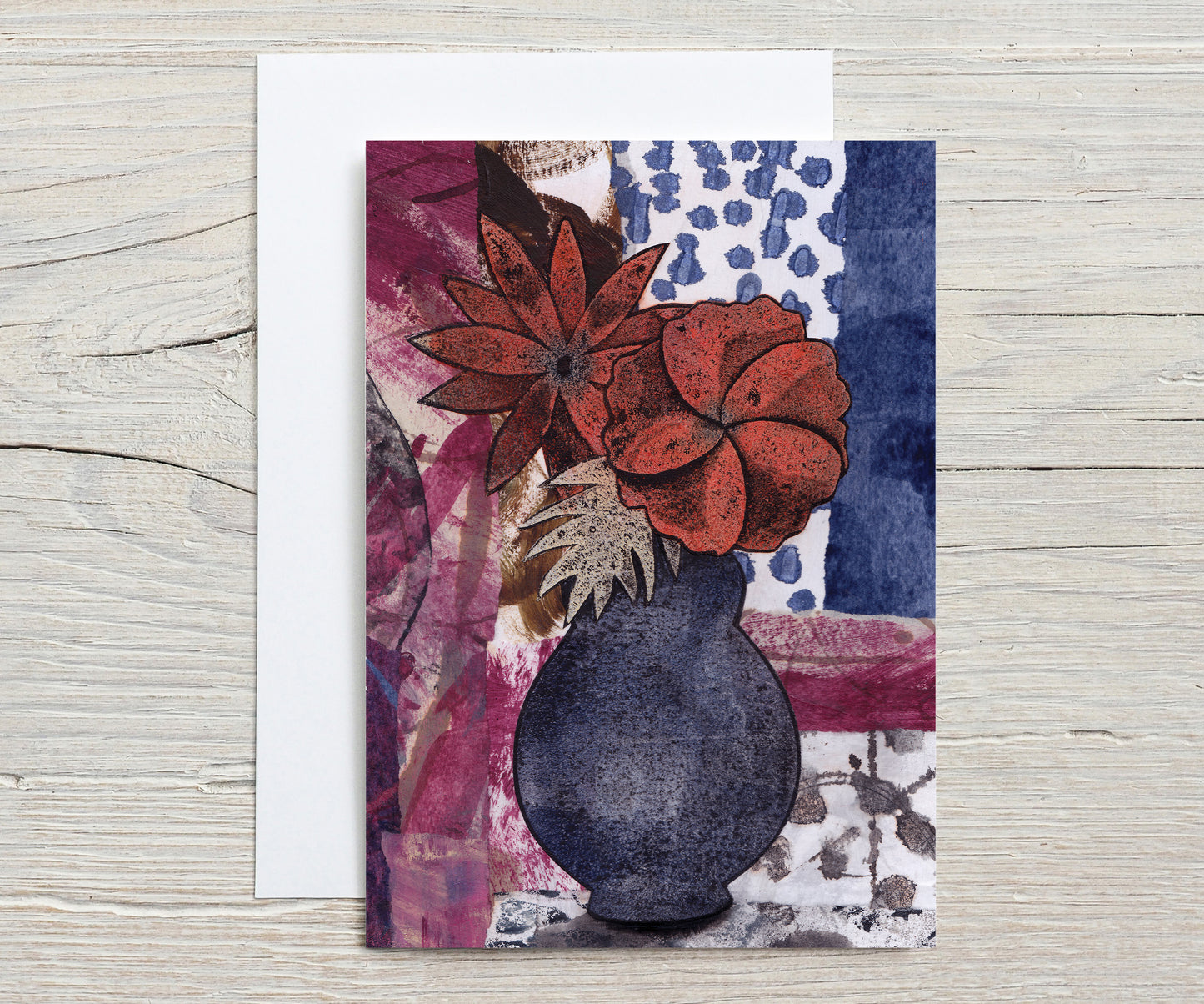 A6 Greeting Card - My Mother's Vases No.48