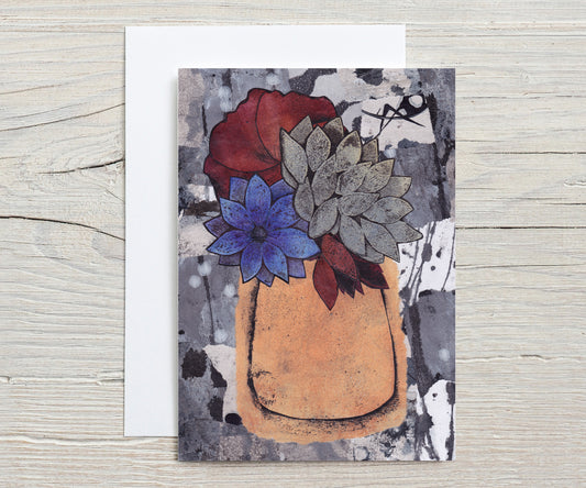 A6 Greeting Card - My Mother's Vases No.53