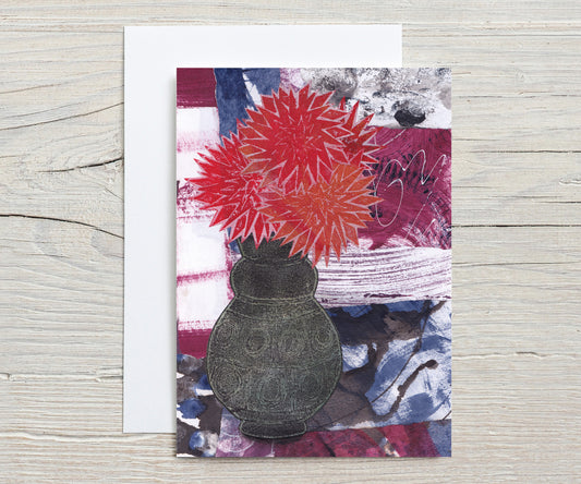 A6 Greeting Card - My Mother's Vases No.56