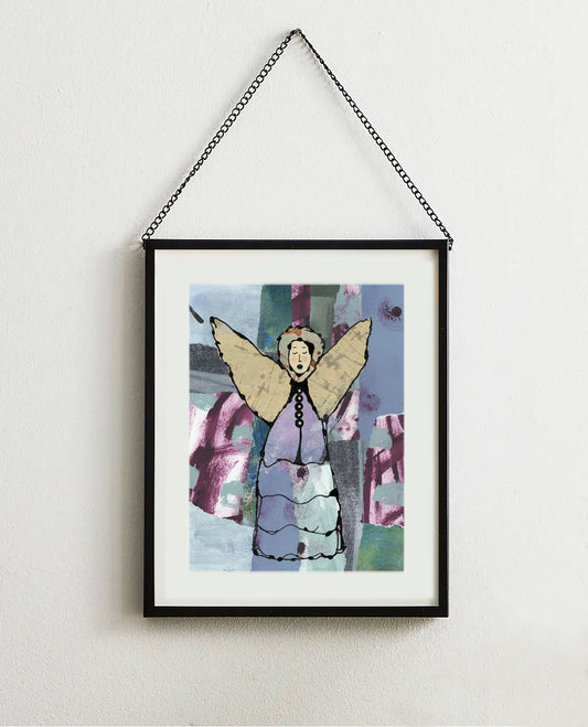 Eliza - Original Character Angel  Framed Art