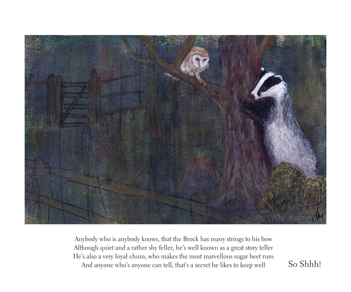 The Brock (Badger)'s Secret - Limited Edition Print