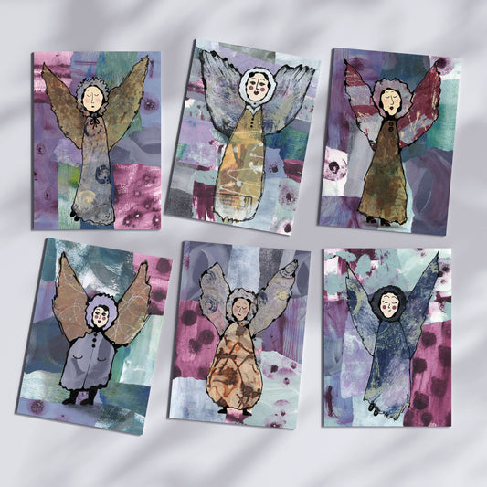 Character Angel Greeting Card Set of 6 - Version No. 1