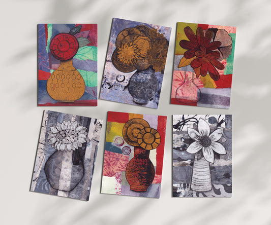 A6 Greeting Card - My Mother's Vases Collection 2