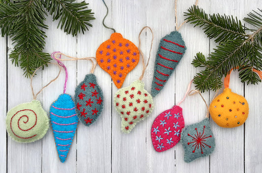 Embroidered Christmas Baubles - Sat 8th November 10.30am to 1.00pm